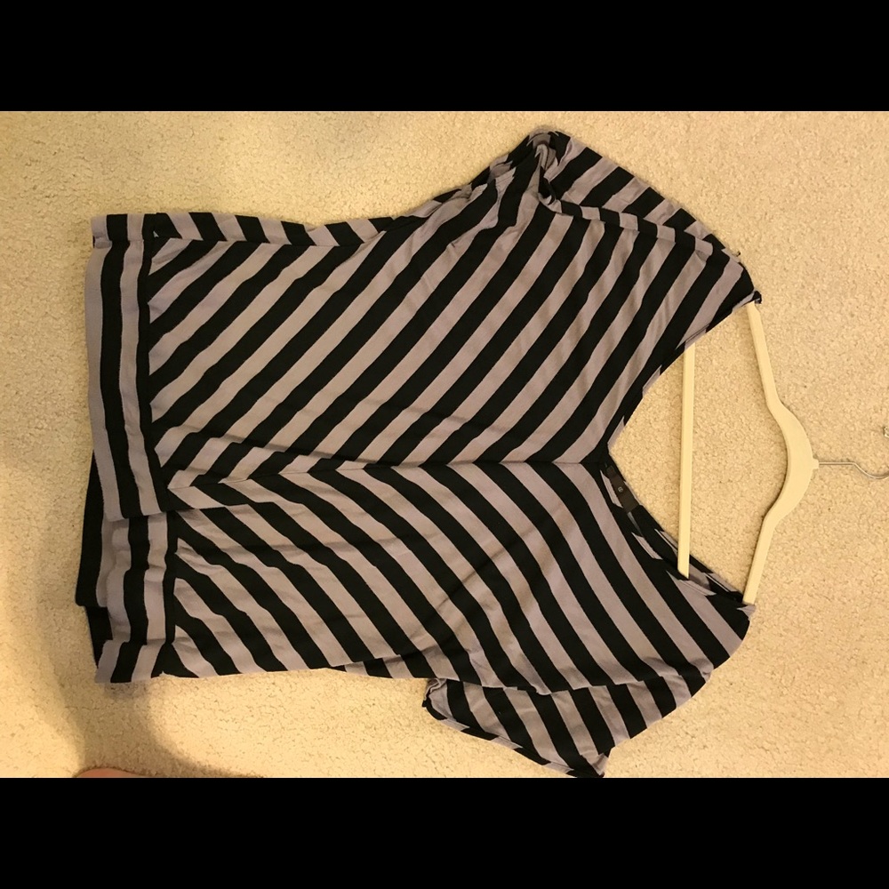 Purple and black Chevron shirt